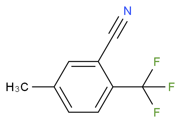 5-Methyl-2-(trifluoromethyl)benzonitrile_分子结构_CAS_886502-61-0)