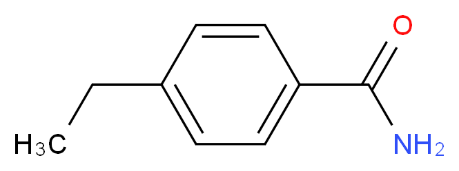 4-ethylbenzamide_分子结构_CAS_33695-58-8