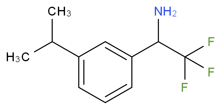 2,2,2-TRIFLUORO-1-(3-ISOPROPYL-PHENYL)-ETHYLAMINE_分子结构_CAS_)