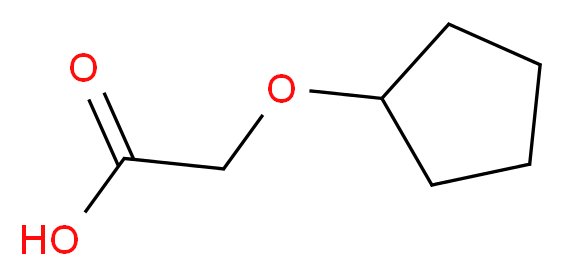 2-(cyclopentyloxy)acetic acid_分子结构_CAS_95832-60-3)