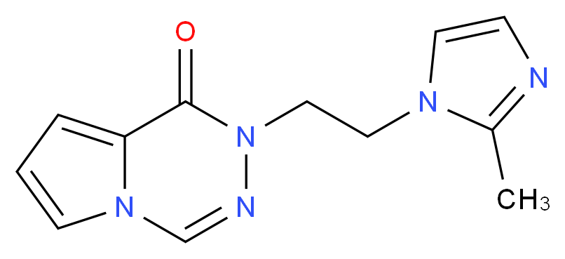 2-[2-(2-methyl-1H-imidazol-1-yl)ethyl]pyrrolo[1,2-d][1,2,4]triazin-1(2H)-one_分子结构_CAS_)