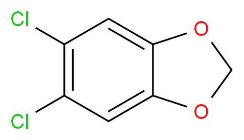 5,6-Dichlorobenzo(1,3)dioxole_分子结构_CAS_6120-31-6)