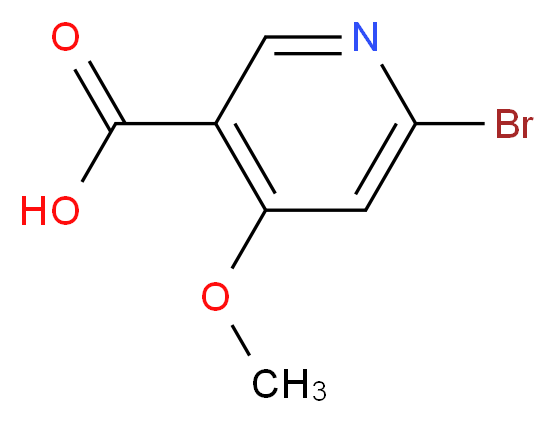 6-bromo-4-methoxypyridine-3-carboxylic acid_分子结构_CAS_1060805-14-2