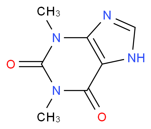 1,3-dimethyl-2,3,6,9-tetrahydro-1H-purine-2,6-dione_分子结构_CAS_58-55-9