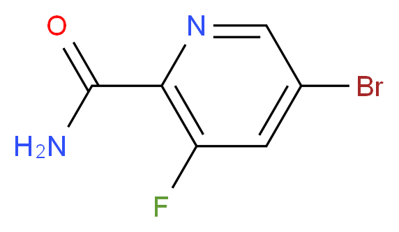 5-bromo-3-fluoropyridine-2-carboxamide_分子结构_CAS_669066-90-4