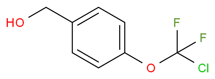 [4-(chlorodifluoromethoxy)phenyl]methanol_分子结构_CAS_50823-88-6