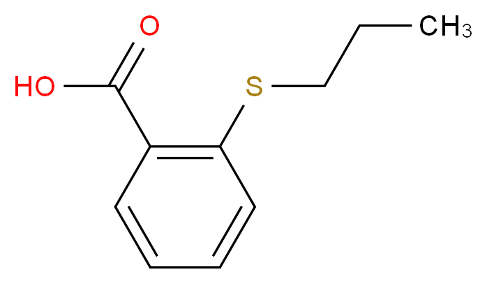 2-(Propylthio)benzoic acid_分子结构_CAS_)