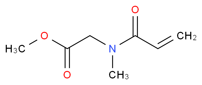 methyl 2-(N-methylprop-2-enamido)acetate_分子结构_CAS_72065-23-7