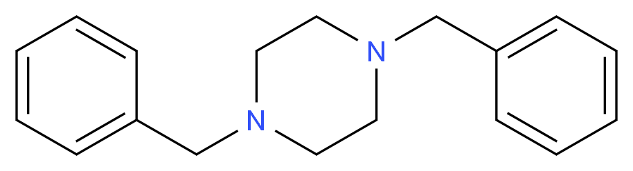 1,4-dibenzylpiperazine_分子结构_CAS_2298-55-7