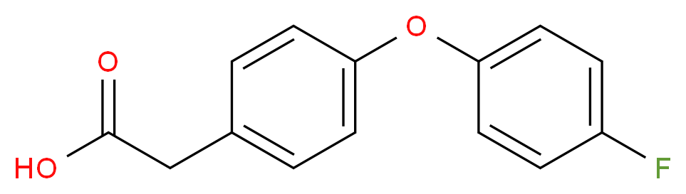 2-[4-(4-fluorophenoxy)phenyl]acetic acid_分子结构_CAS_41073-15-8