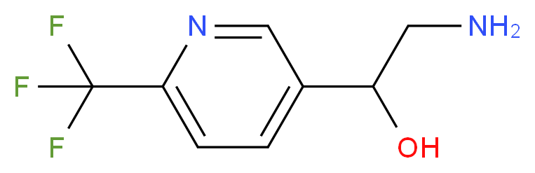 2-amino-1-(6-(trifluoromethyl)pyridin-3-yl)ethanol_分子结构_CAS_1196156-87-2)