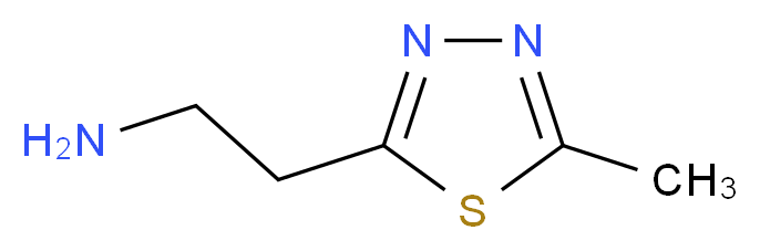 2-(5-methyl-1,3,4-thiadiazol-2-yl)ethan-1-amine_分子结构_CAS_847155-17-3