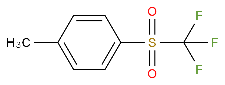 1-Methyl-4-((trifluoromethyl)sulfonyl)benzene_分子结构_CAS_383-10-8)