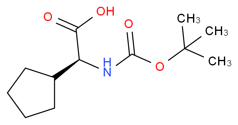 Boc-L-Cyclopentylglycine_分子结构_CAS_109183-72-4)