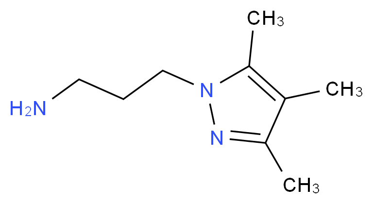 3-(3,4,5-trimethyl-1H-pyrazol-1-yl)-1-propanamine_分子结构_CAS_69980-77-4)