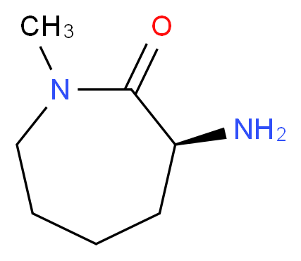 (3S)-3-amino-1-methylazepan-2-one_分子结构_CAS_209983-96-0