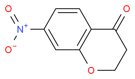 7-nitro-3,4-dihydro-2H-1-benzopyran-4-one_分子结构_CAS_22528-79-6