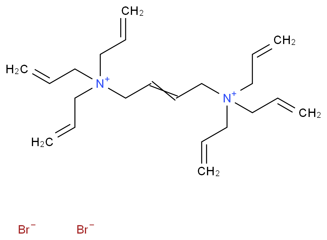 tris(prop-2-en-1-yl)({4-[tris(prop-2-en-1-yl)azaniumyl]but-2-en-1-yl})azanium dibromide_分子结构_CAS_51523-45-6