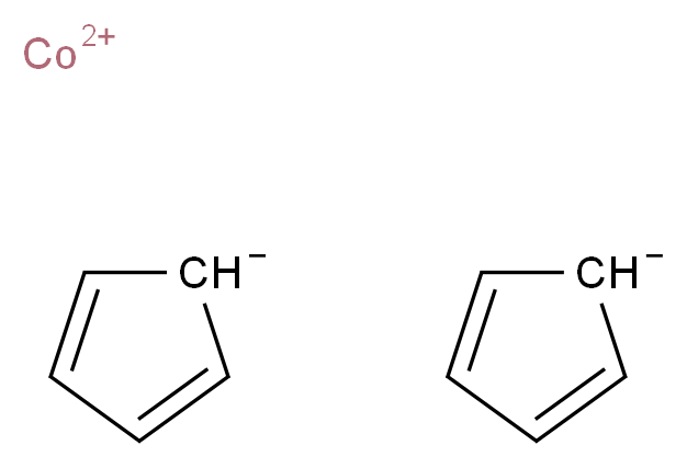 λ<sup>2</sup>-cobalt(2+) ion bis(cyclopenta-2,4-dien-1-ide)_分子结构_CAS_1277-43-6