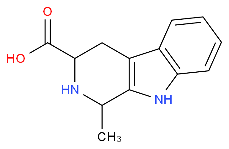 1-methyl-1H,2H,3H,4H,9H-pyrido[3,4-b]indole-3-carboxylic acid_分子结构_CAS_5470-37-1