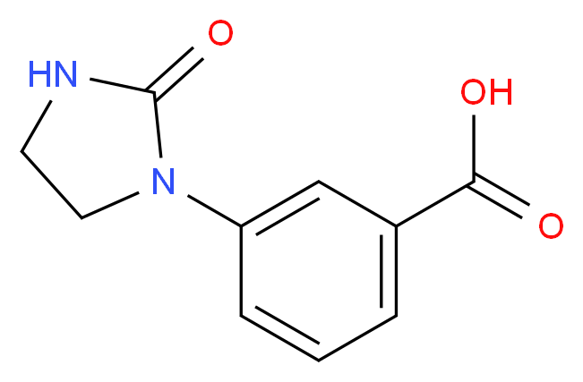 3-(2-oxoimidazolidin-1-yl)benzoic acid_分子结构_CAS_884504-86-3