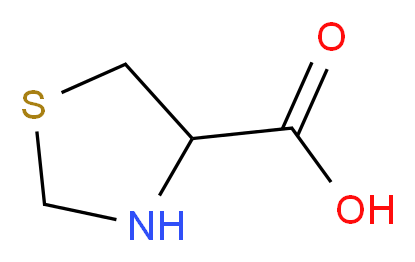 1,3-thiazolidine-4-carboxylic acid_分子结构_CAS_2756-91-4