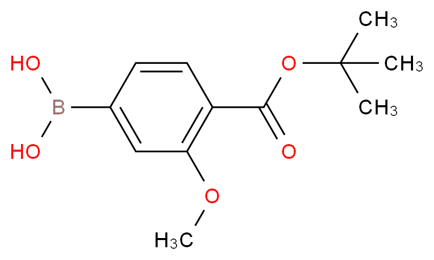 4-(tert-butoxycarbonyl)-3-methoxyphenylboronic acid_分子结构_CAS_669713-95-5)