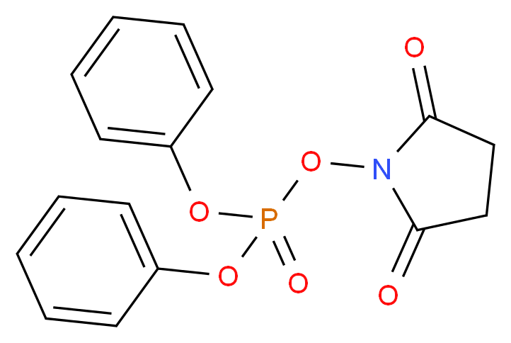 二苯基 N-琥珀酰亚胺磷酸酯_分子结构_CAS_75513-55-2)
