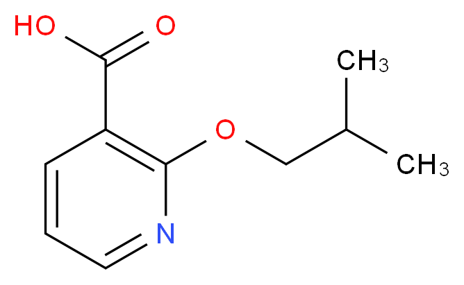 2-(2-methylpropoxy)pyridine-3-carboxylic acid_分子结构_CAS_)