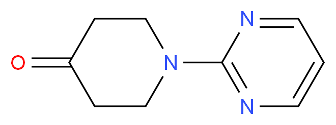 1-(Pyrimidin-2-yl)piperidin-4-one_分子结构_CAS_116247-92-8)