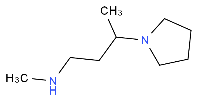 methyl[3-(pyrrolidin-1-yl)butyl]amine_分子结构_CAS_1177352-54-3