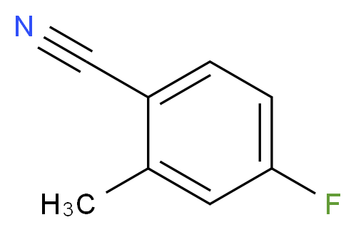 2-Methyl-4-fluorobenzonitrile_分子结构_CAS_147754-12-9)