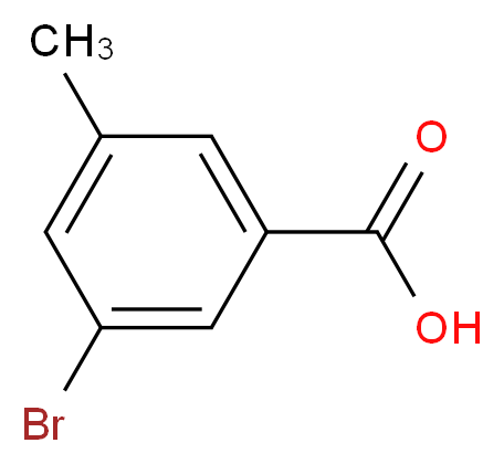 3-bromo-5-methylbenzoic acid_分子结构_CAS_58530-13-5