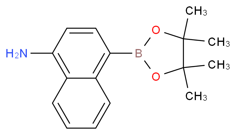 4-(tetramethyl-1,3,2-dioxaborolan-2-yl)naphthalen-1-amine_分子结构_CAS_1218790-22-7