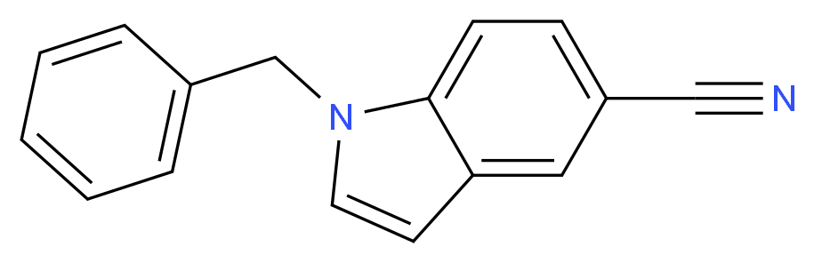 1-benzyl-1H-indole-5-carbonitrile_分子结构_CAS_80531-13-1