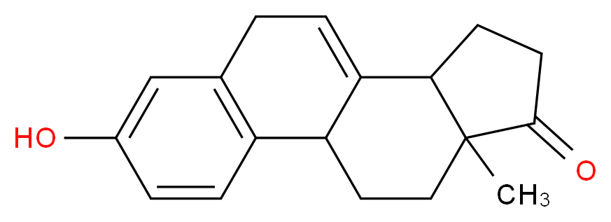 5-hydroxy-15-methyltetracyclo[8.7.0.0^{2,7}.0^{11,15}]heptadeca-2(7),3,5,9-tetraen-14-one_分子结构_CAS_474-86-2