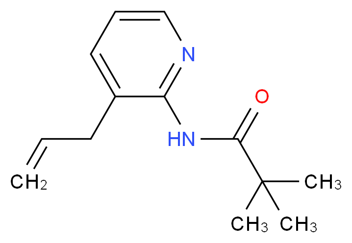 2,2-dimethyl-N-[3-(prop-2-en-1-yl)pyridin-2-yl]propanamide_分子结构_CAS_551950-43-7