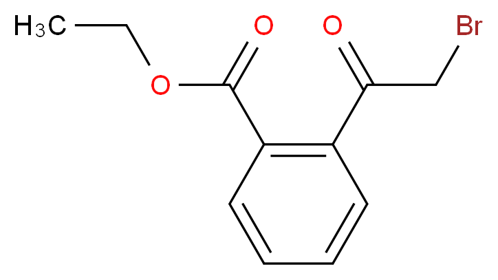 Ethyl 2-(2-bromoacetyl)benzenecarboxylate_分子结构_CAS_133993-34-7)