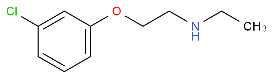 2-(3-chlorophenoxy)-N-ethylethanamine_分子结构_CAS_915923-34-1)