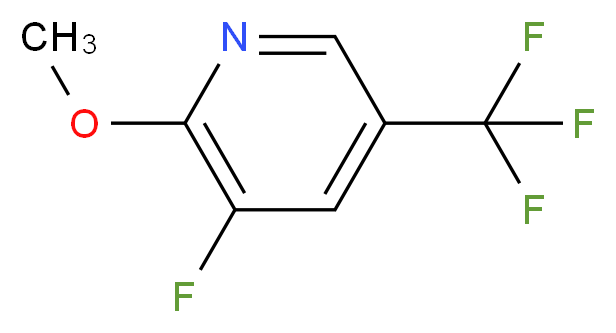 3-Fluoro-2-methoxy-5-(trifluoromethyl)pyridine_分子结构_CAS_1138011-20-7)