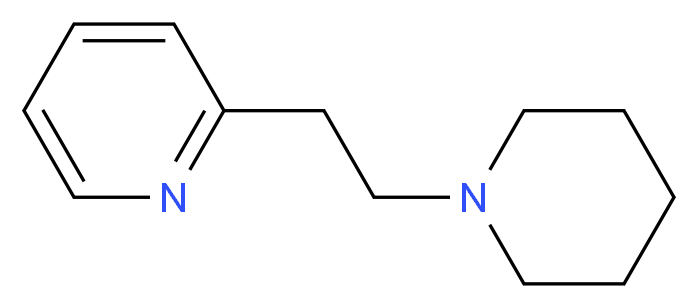 2-[2-(piperidin-1-yl)ethyl]pyridine_分子结构_CAS_5452-83-5