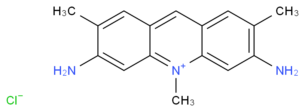 3,6-diamino-2,7,10-trimethylacridin-10-ium chloride_分子结构_CAS_6441-73-2