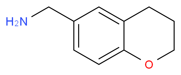 3,4-dihydro-2H-1-benzopyran-6-ylmethanamine_分子结构_CAS_55746-21-9