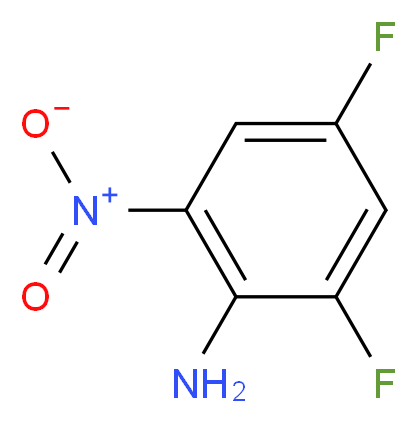 2,4-difluoro-6-nitroaniline_分子结构_CAS_364-30-7