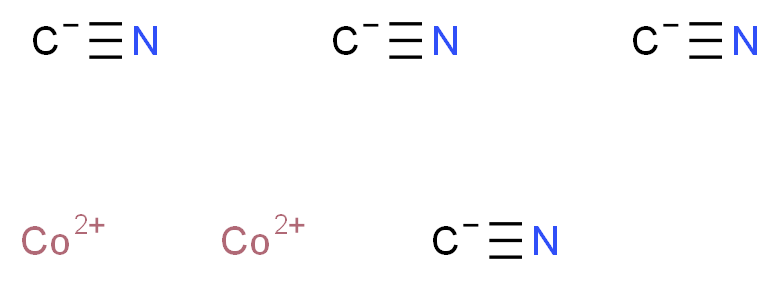 dicobalt(2+) ion tetrakis(iminomethanide)_分子结构_CAS_14123-08-1