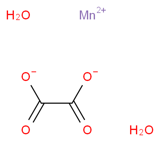 manganese(2+) ion dihydrate oxalate_分子结构_CAS_6556-16-7