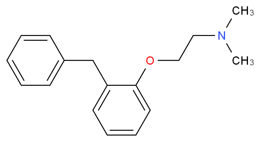 [2-(2-benzylphenoxy)ethyl]dimethylamine_分子结构_CAS_92-12-6