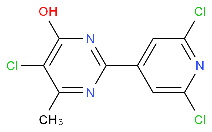 5-chloro-2-(2,6-dichloro-4-pyridyl)-6-methylpyrimidin-4-ol_分子结构_CAS_)