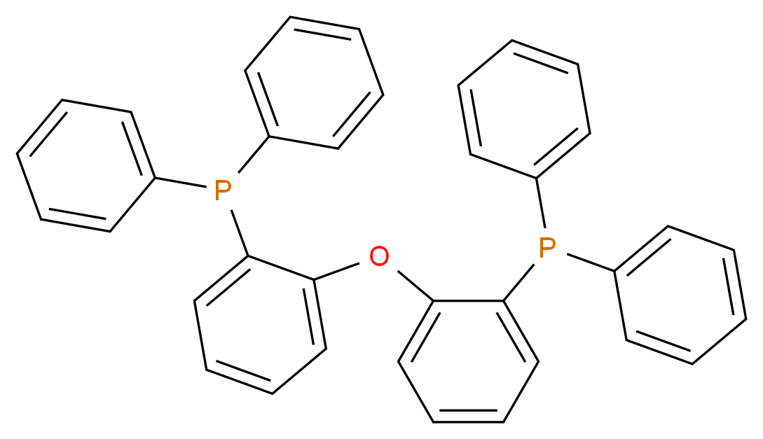 {2-[2-(diphenylphosphanyl)phenoxy]phenyl}diphenylphosphane_分子结构_CAS_166330-10-5