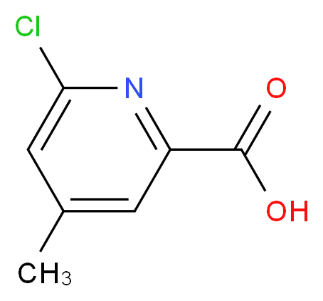 6-Chloro-4-methylpyridine-2-carboxylic acid_分子结构_CAS_324028-95-7)